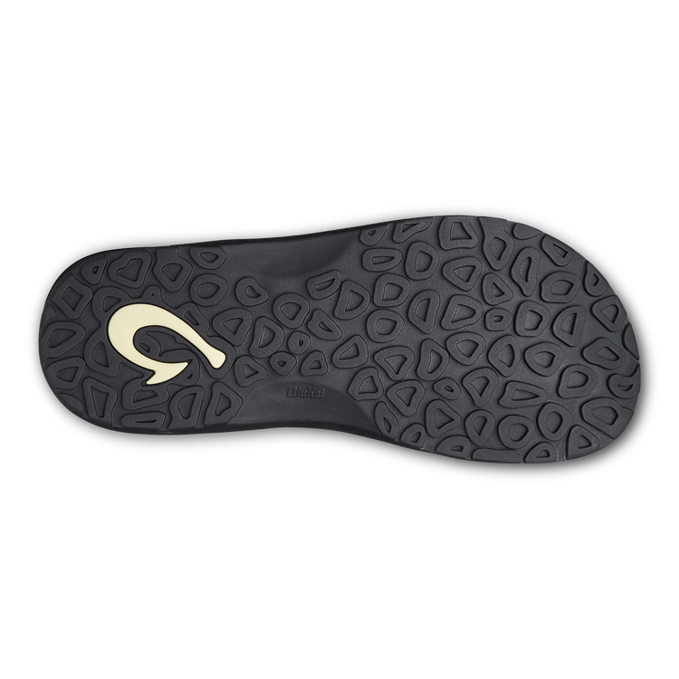 OluKai Men's 'Ohana Flip-Flops Black / Dark Shadow