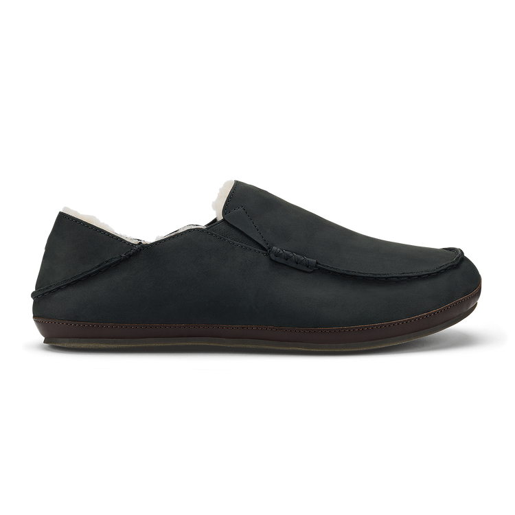 OluKai Men's Moloā Slippers Black / Dark Java