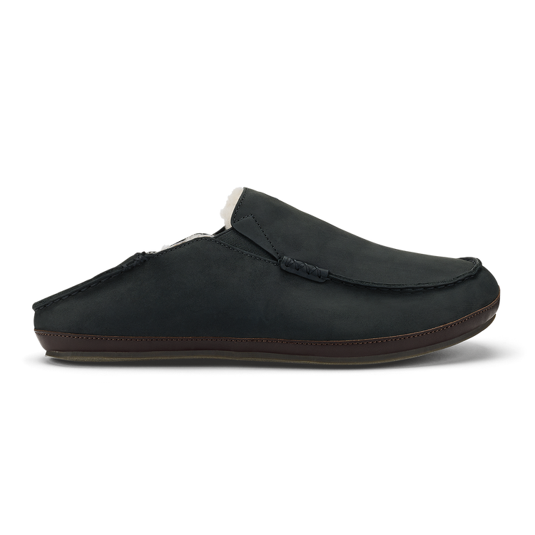 OluKai Men's Moloā Slippers Black / Dark Java