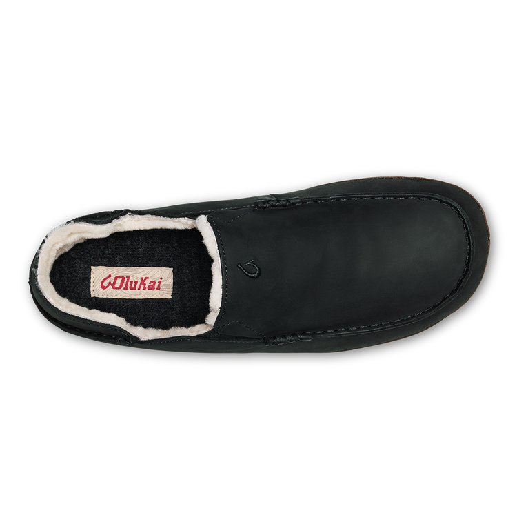 OluKai Men's Moloā Slippers Black / Dark Java