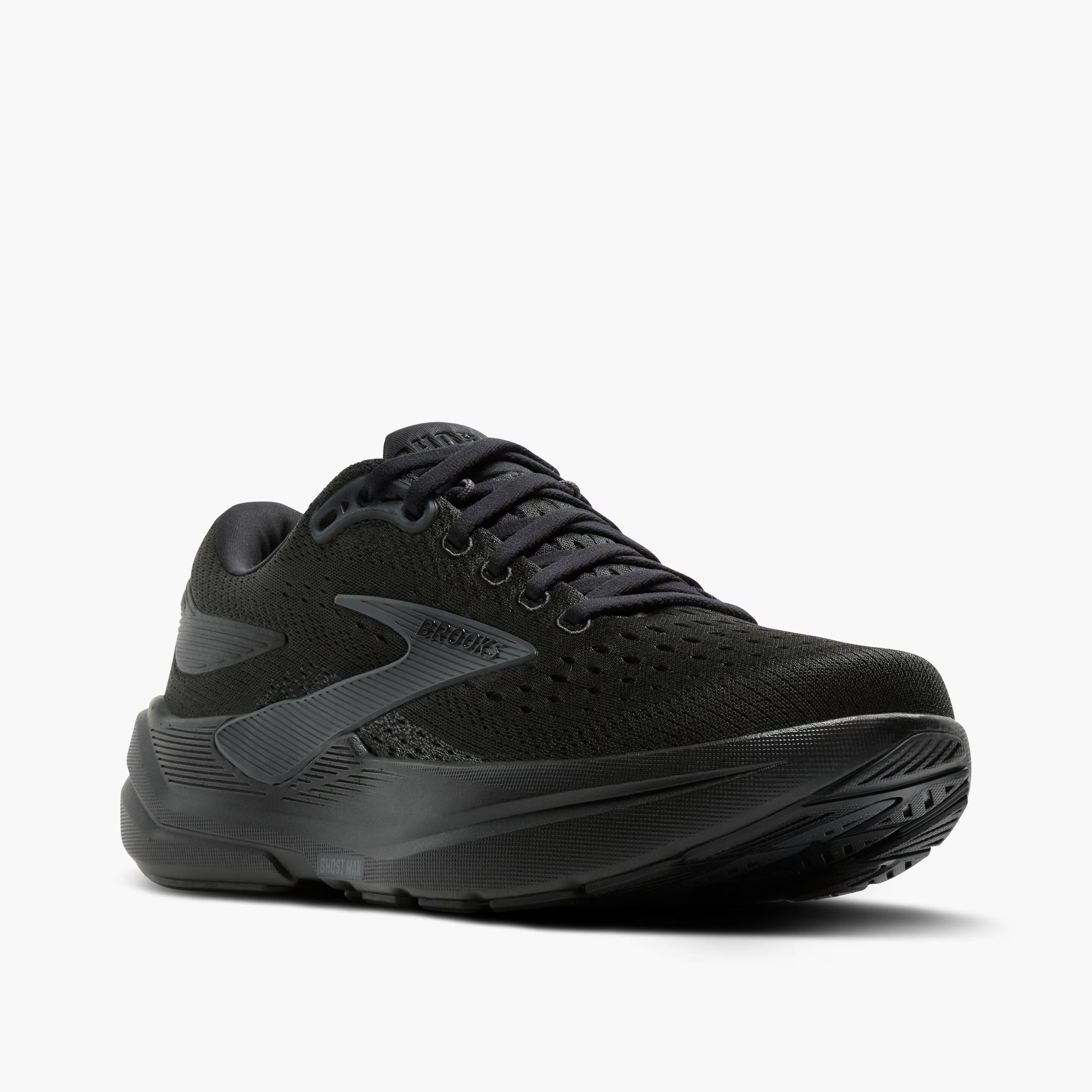 Brooks Men's Ghost Max 3 Runners Black/Black/Ebony