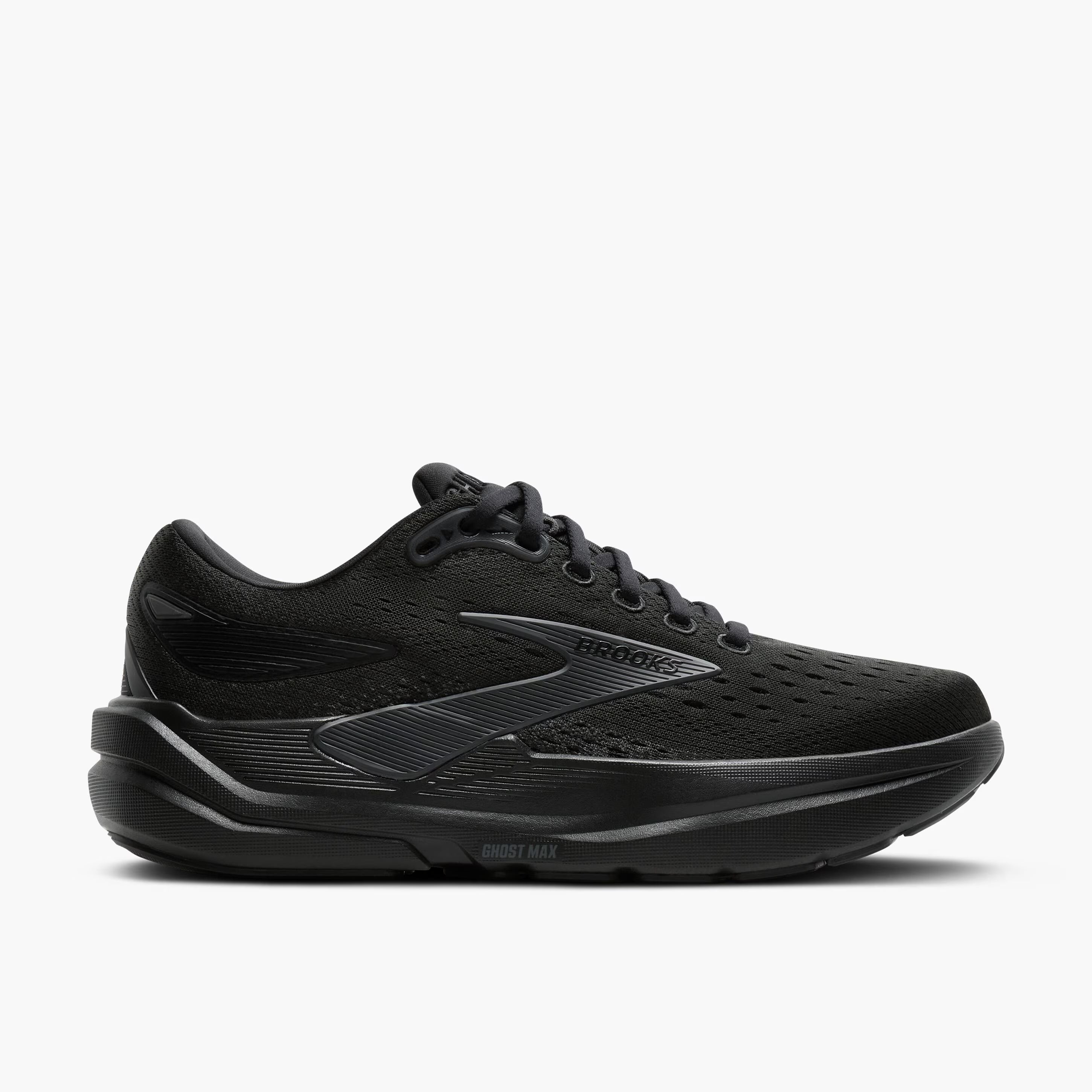 Brooks Men's Ghost Max 3 Runners Black/Black/Ebony