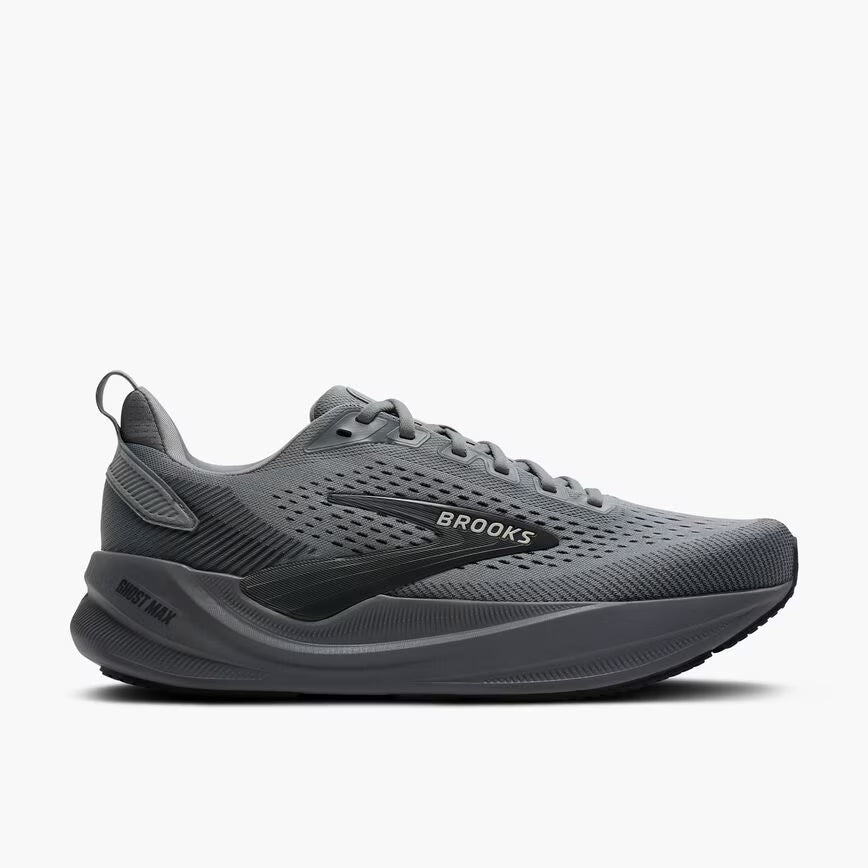 Brooks Men's Ghost Max 4 Runners Grey/Grey/Ebony