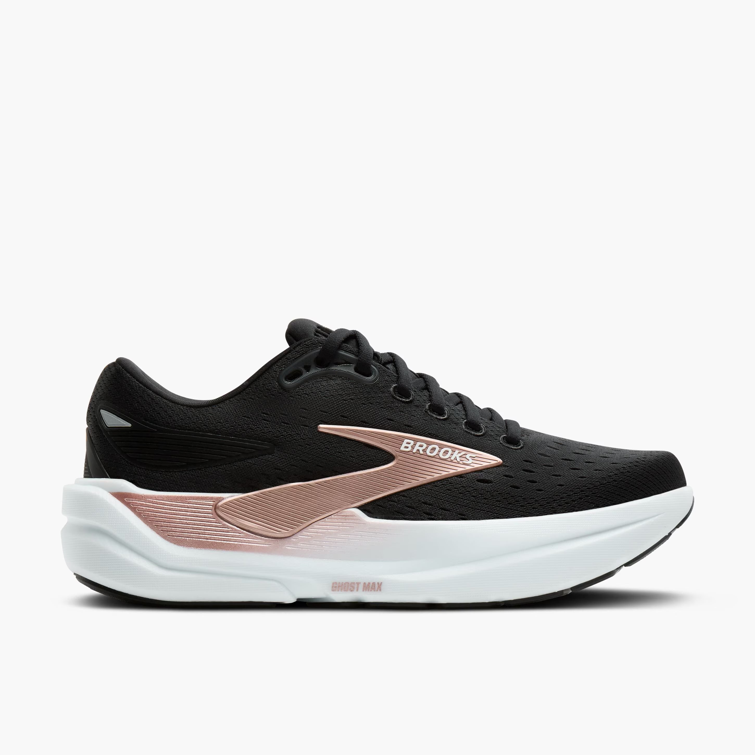 Brooks Women's Ghost Max 3 Runners Black/Black/Rose Gold