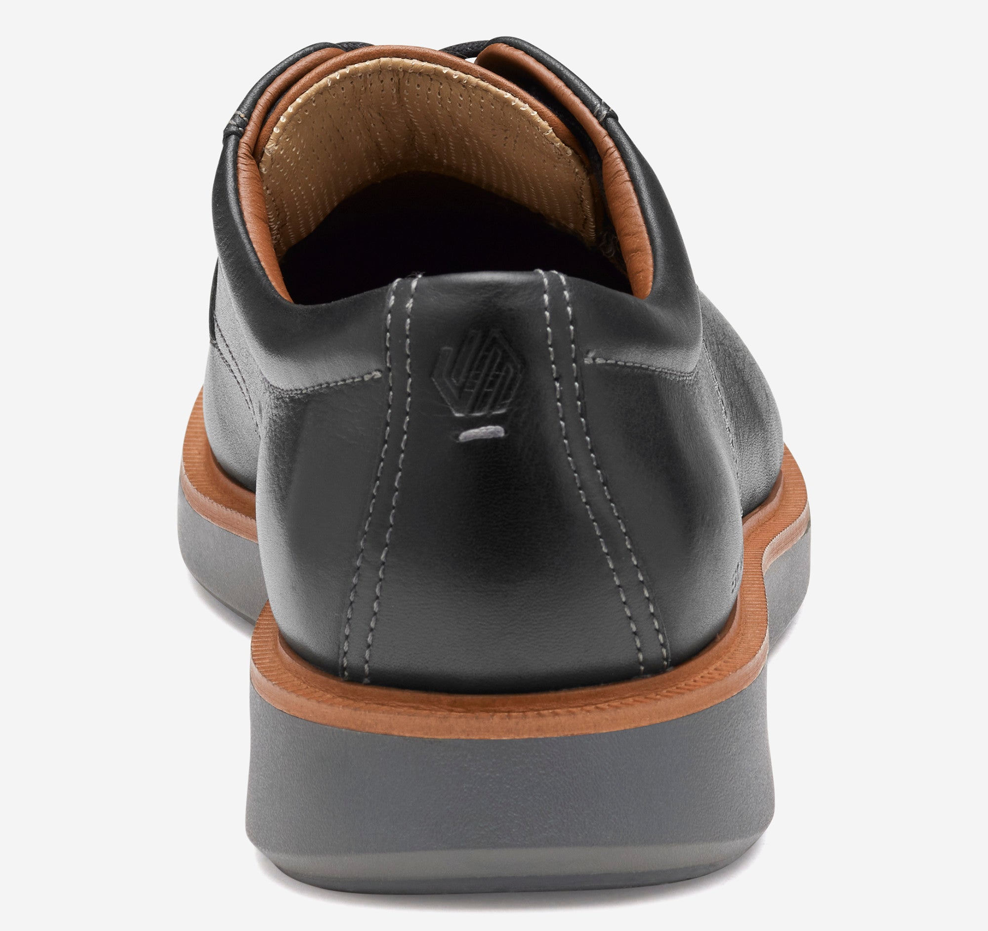 Johnston & Murphy XC+ Parker Plain Toe Dress Shoes Waterproof Full Grain Leather Black