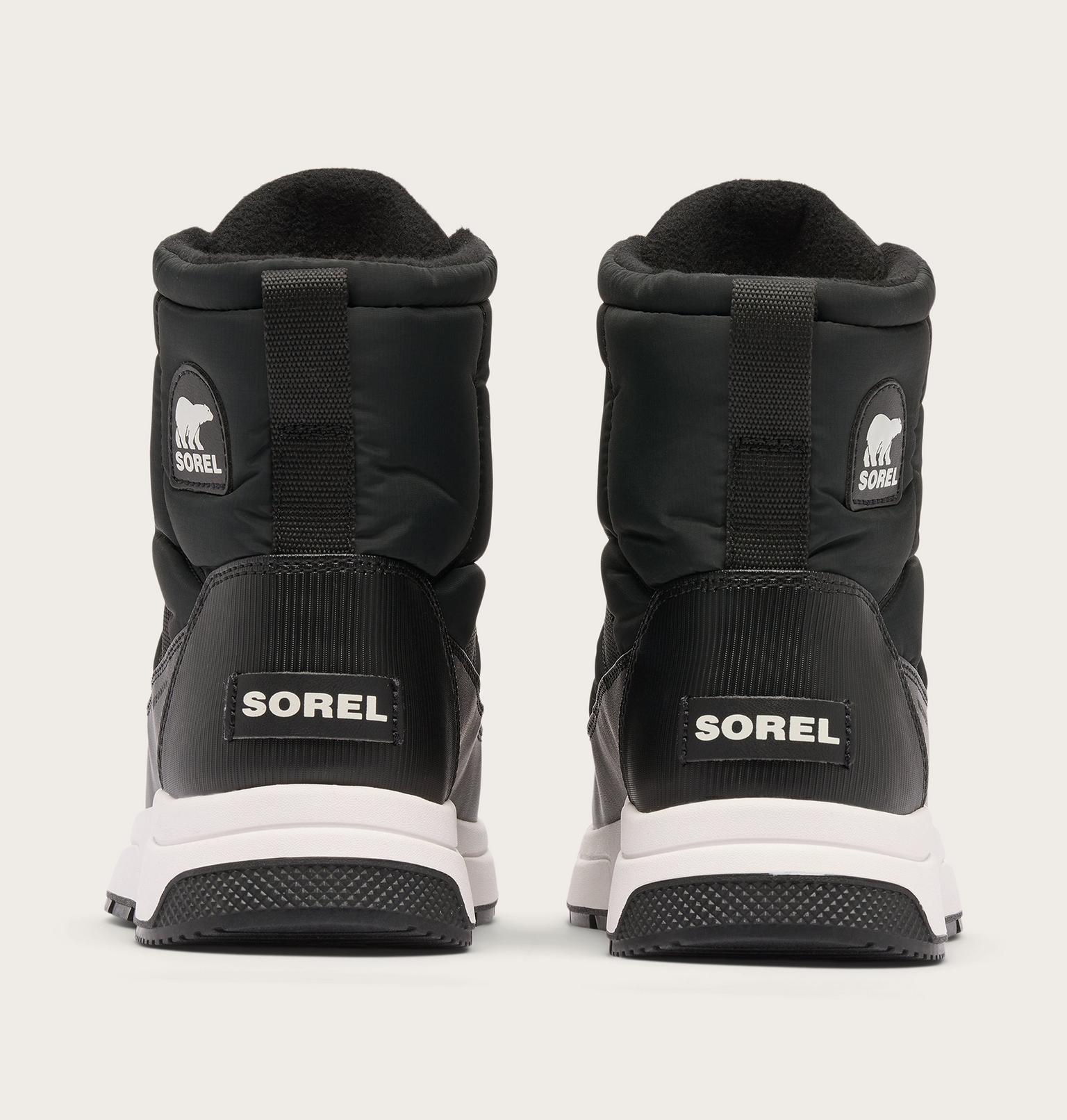 Sorel Women's Whitney III Mid WP Boots Black, Sea Salt
