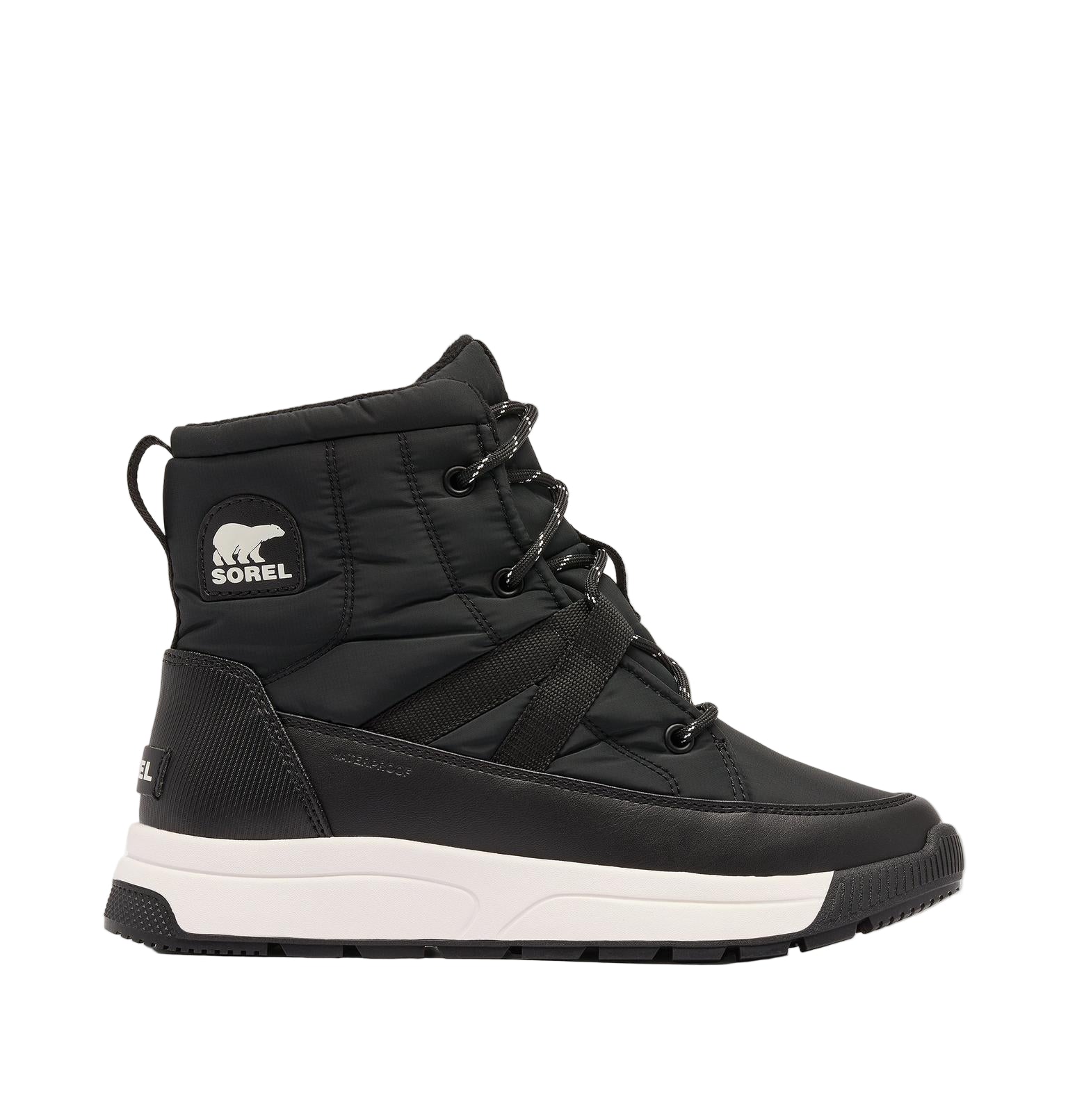 Sorel Women's Whitney III Mid WP Boots Black, Sea Salt