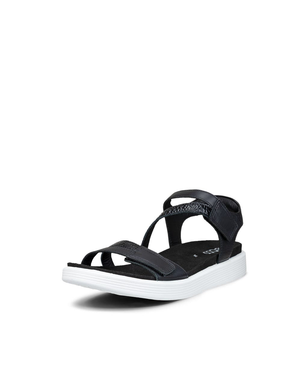 ECCO Women's Soft Sandals 3-Strap Black