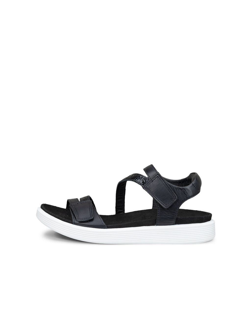 ECCO Women's Soft Sandals 3-Strap Black