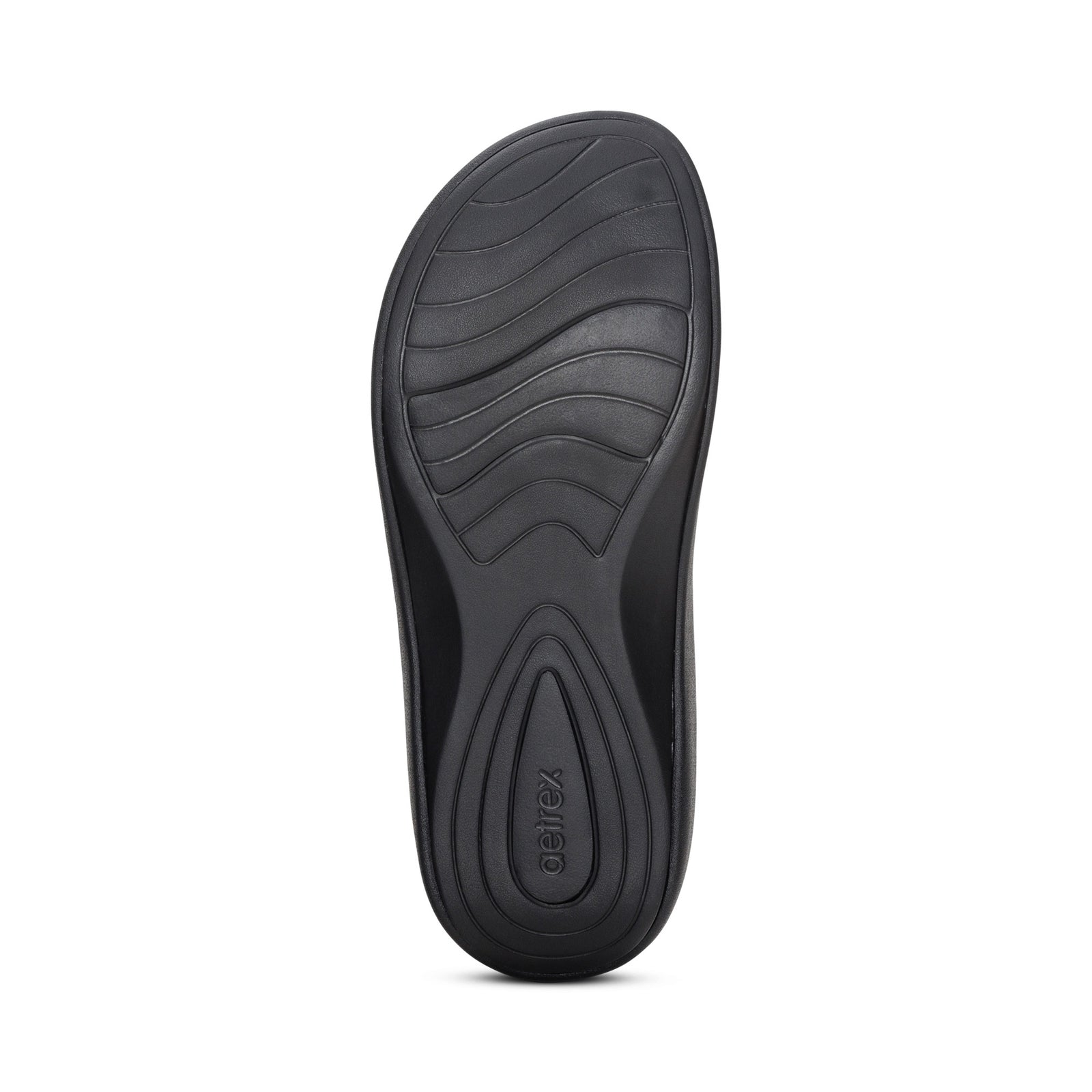 Aetrex Women's Maui Orthotic Rubber Flips Metallic Pink