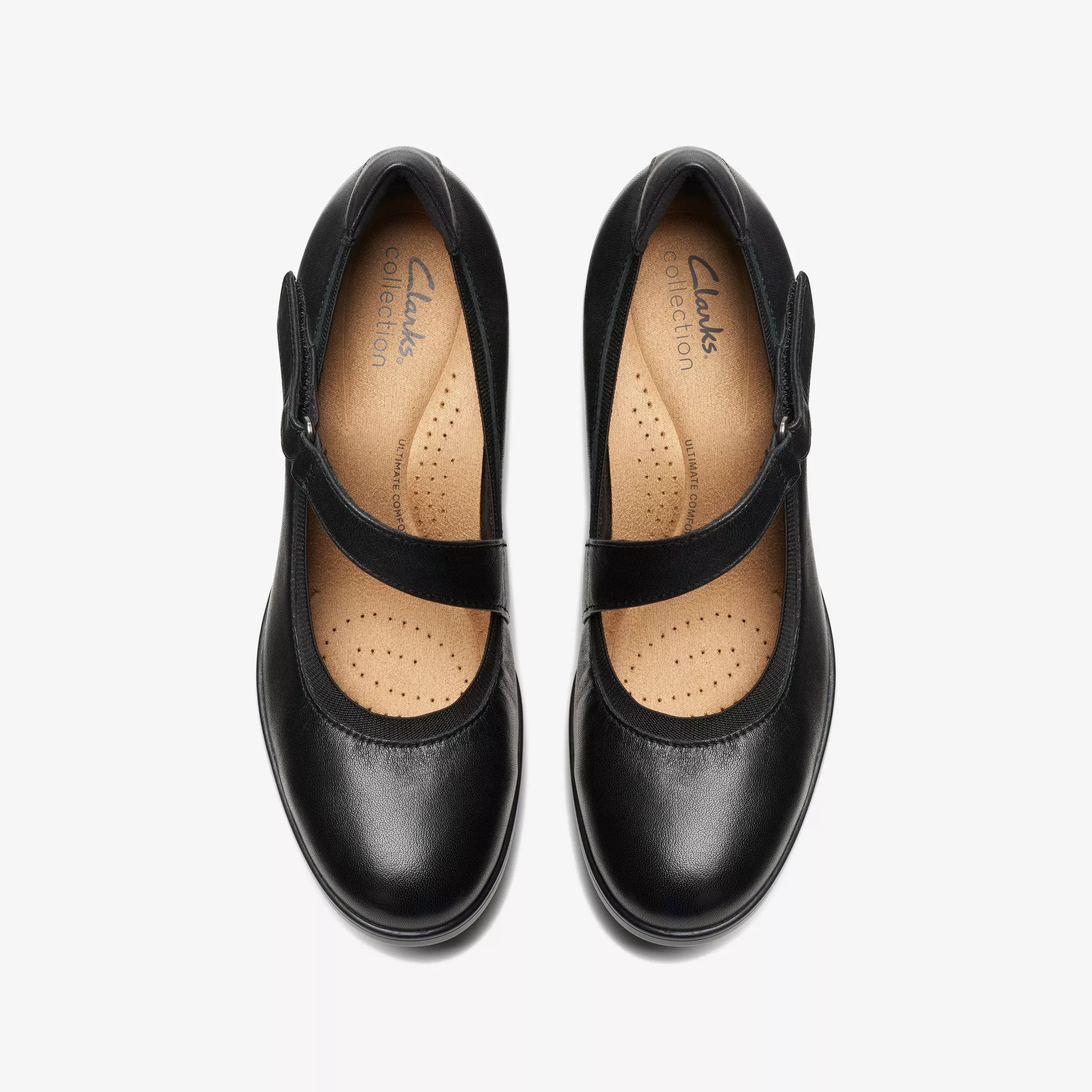 Clarks Women's Emily 2 Mabel Mary Jane Black Leather
