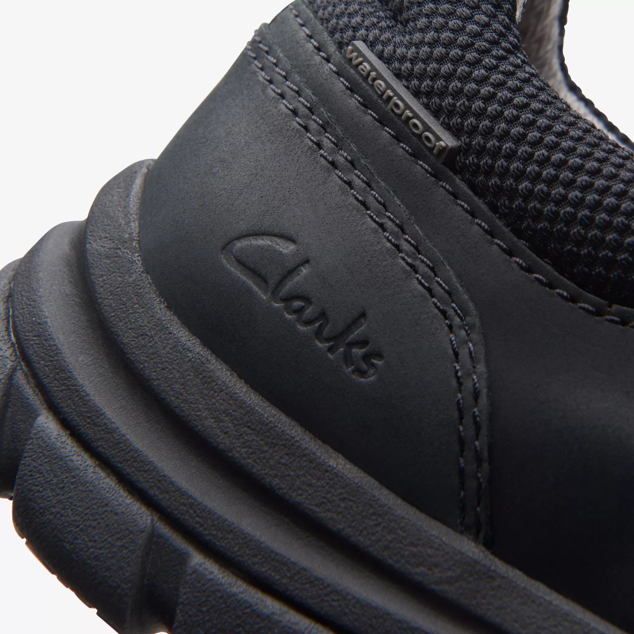 Clarks Men's Walpath Step Casual Shoes Black Leather