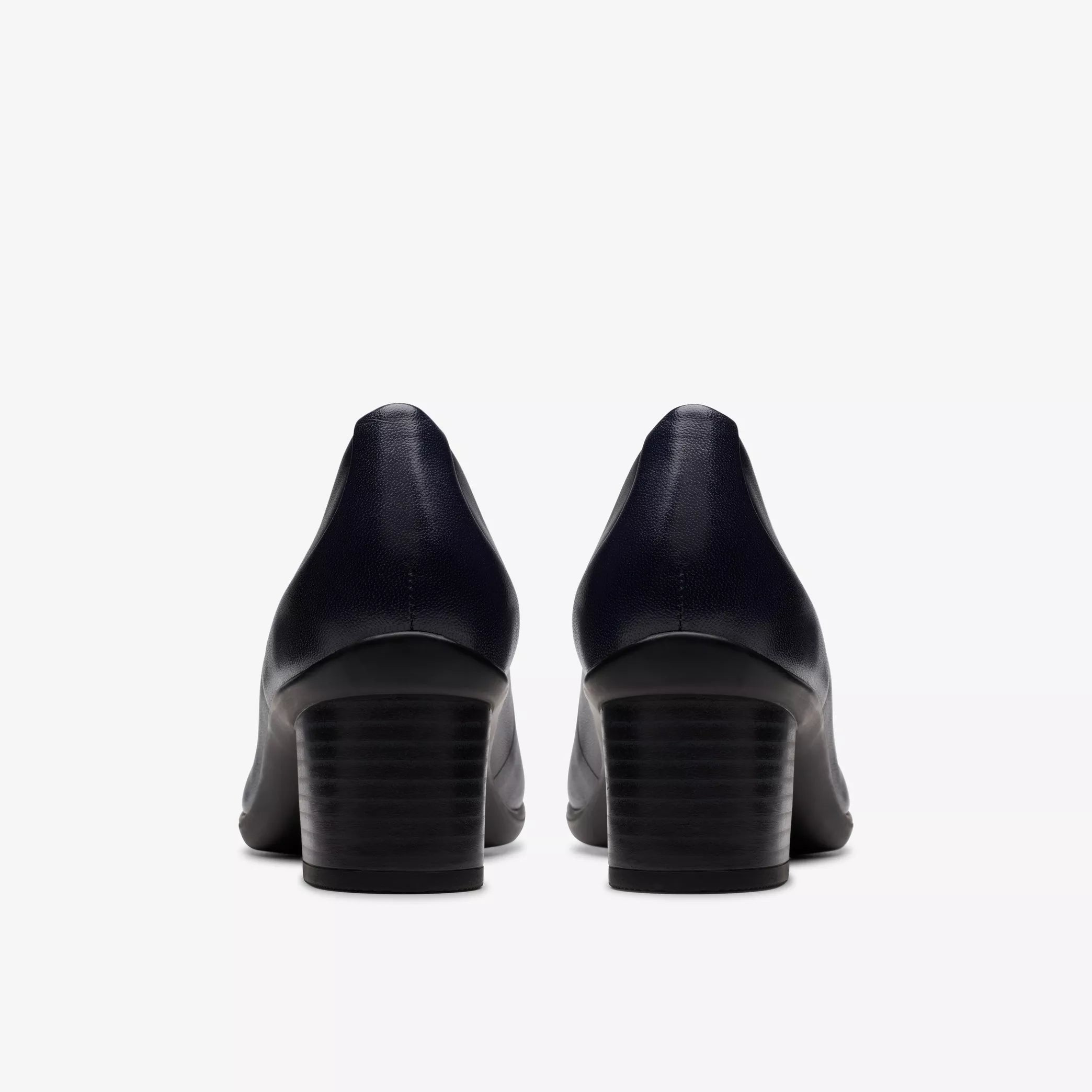 Clarks Women's Shaya Poppy Heels Navy Leather