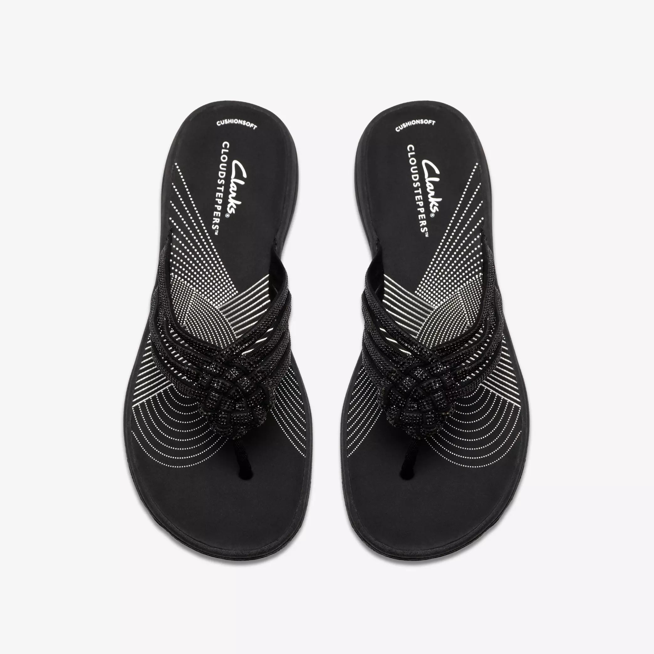 Clarks Women's Breeze Gem Sandals Black