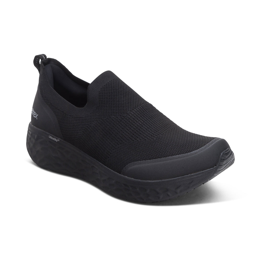 Aetrex Men's Arch Support Dash Sneakers Black