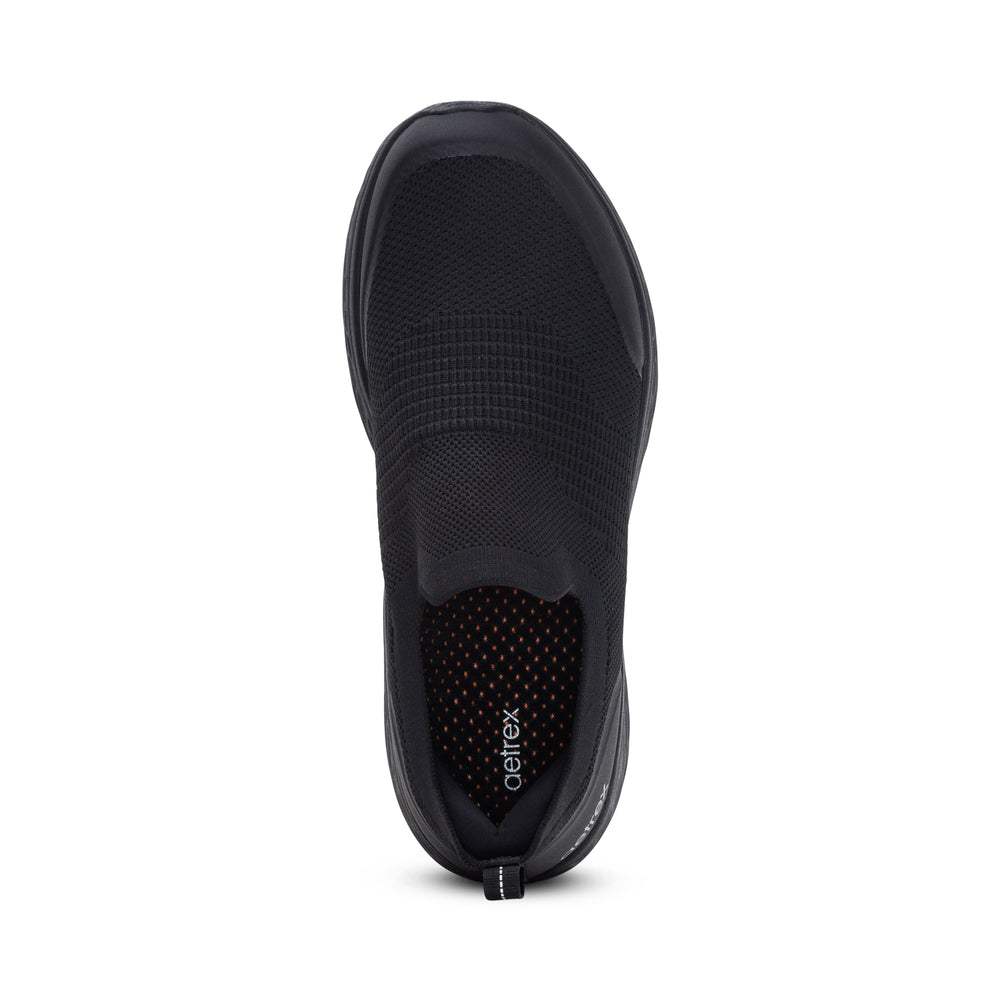 Aetrex Men's Arch Support Dash Sneakers Black