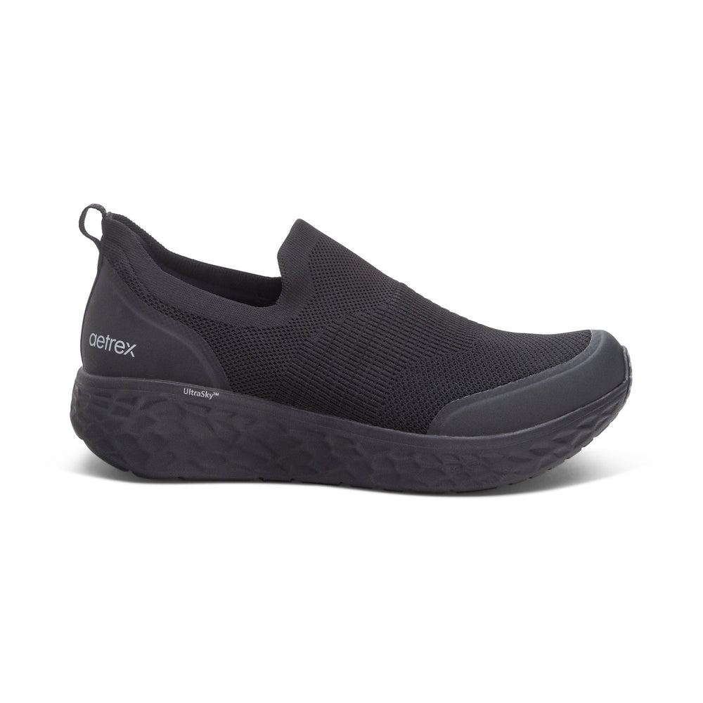 Aetrex Men's Arch Support Dash Sneakers Black