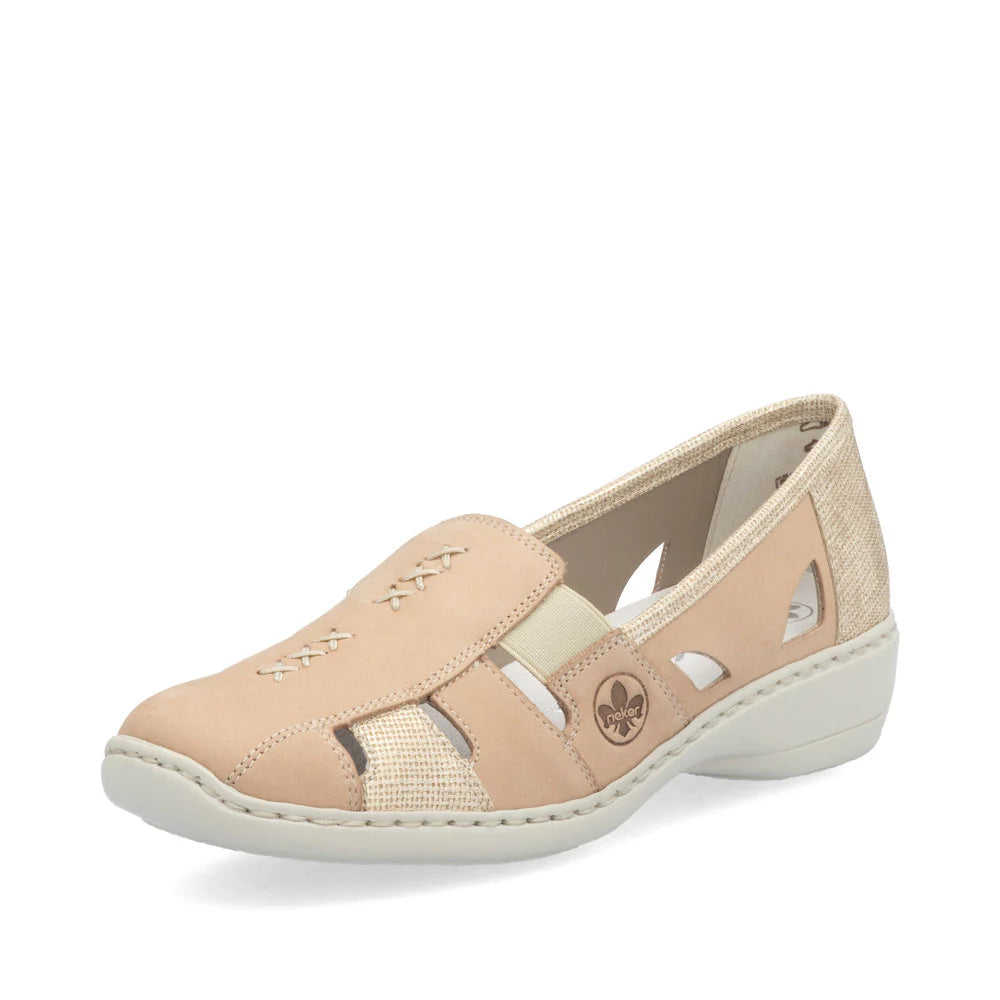 Rieker Women's 41385-60 Casual Shoe Beige