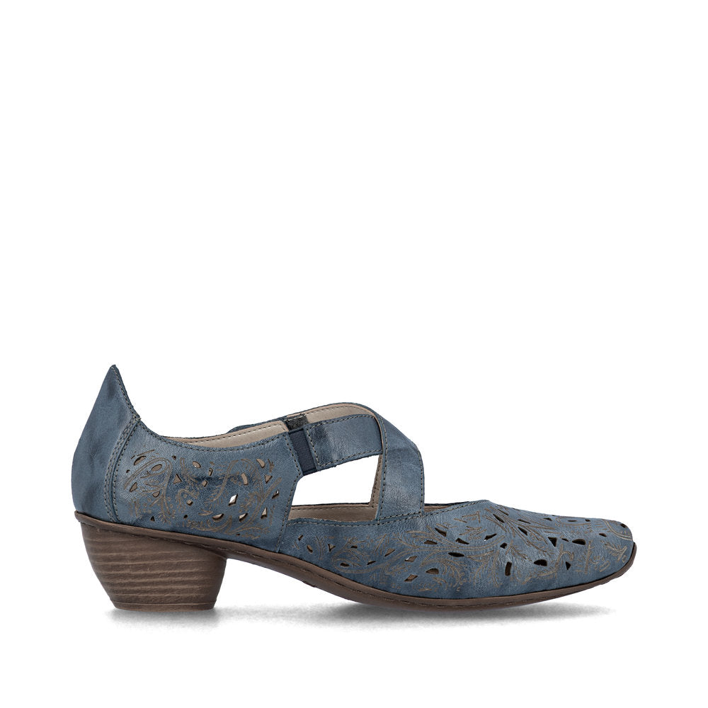 Rieker Women's 43773-12 Heel Blue