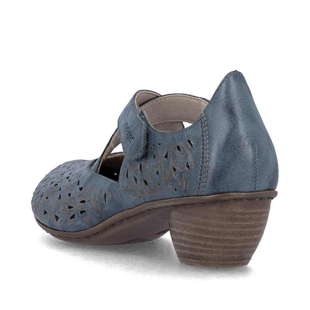 Rieker Women's 43773-12 Heel Blue