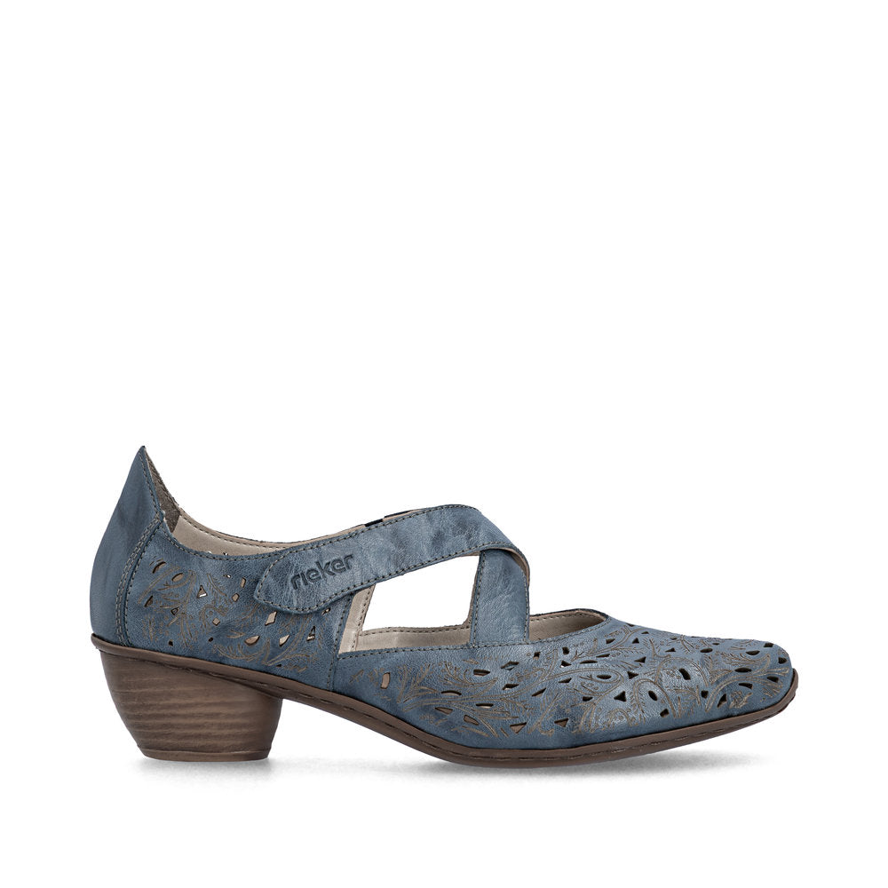Rieker Women's 43773-12 Heel Blue