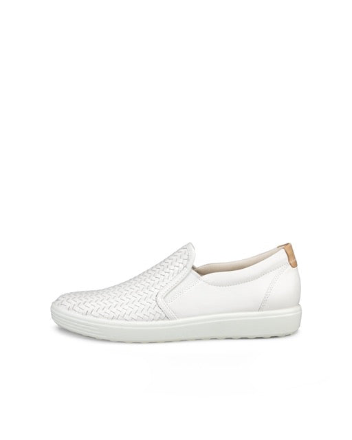 ECCO Women's Soft 7 Slip-On Shoes White