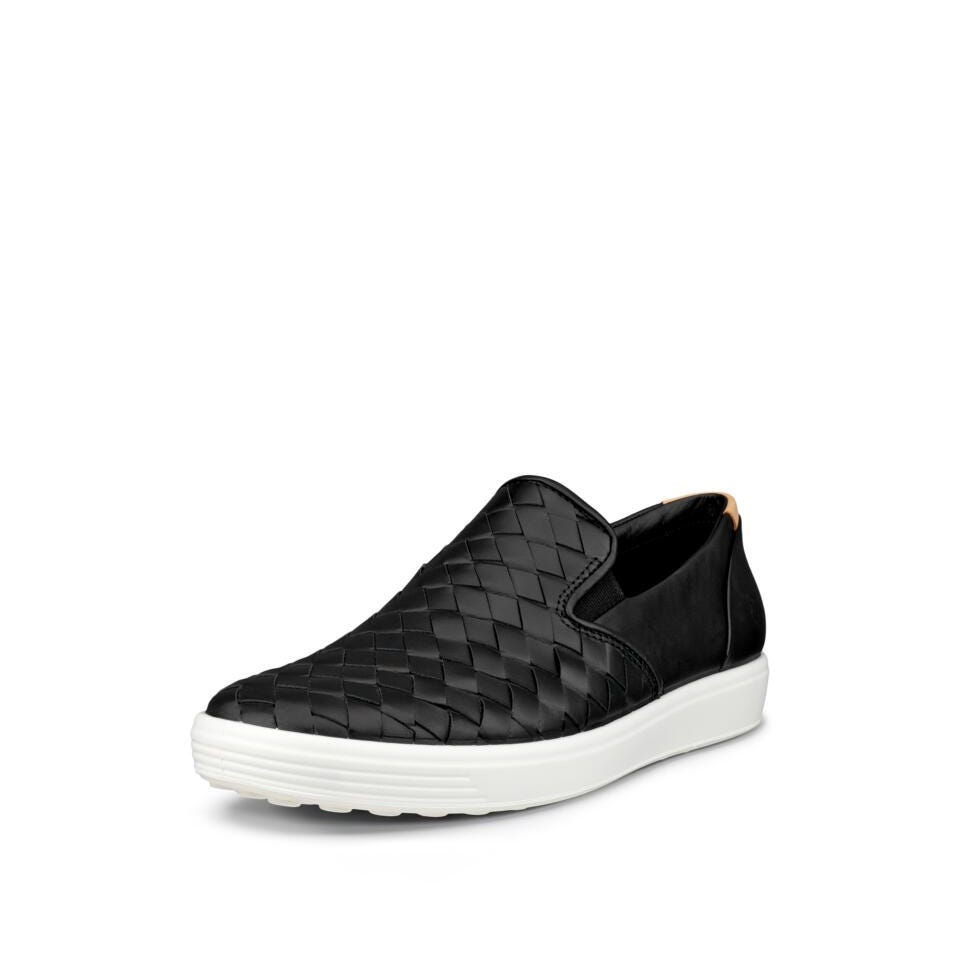 ECCO Women's Soft 7 Woven Shoes Black