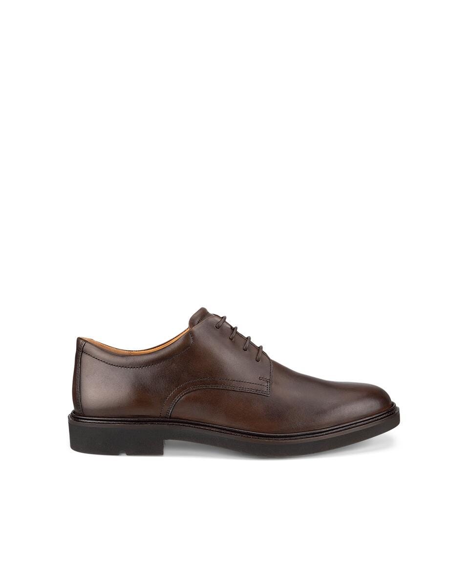 ECCO Men's Metro London M Derby Dress Shoes Cocoa Brown