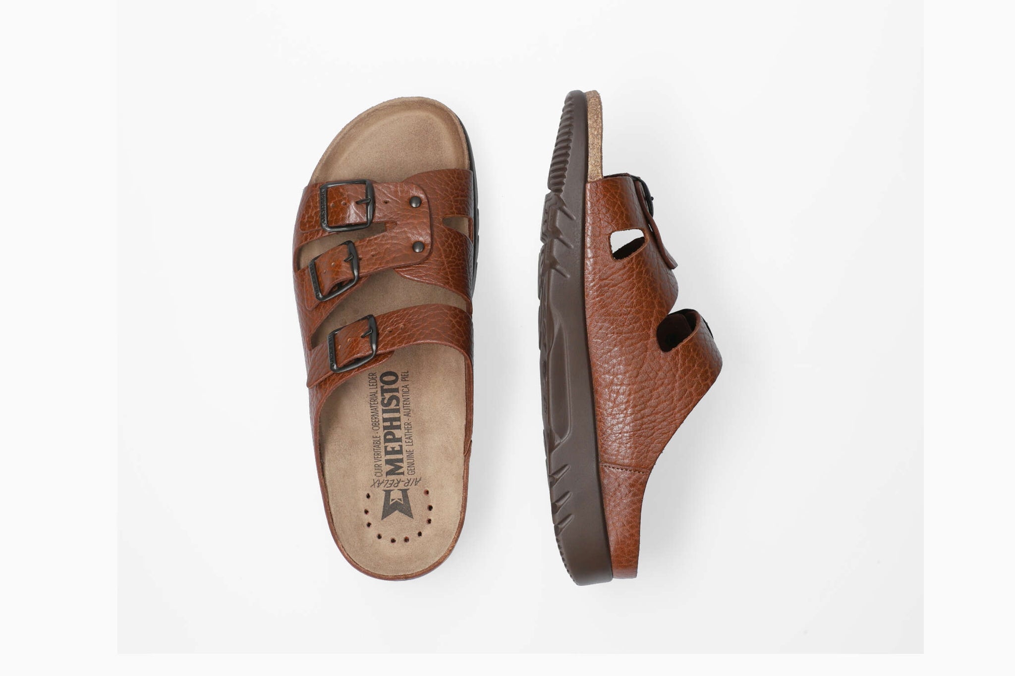 Mephisto Zach Fit Sandals Desert Buffalo