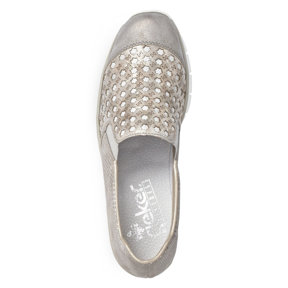 Rieker Women's 537W4-40 Grey Combination