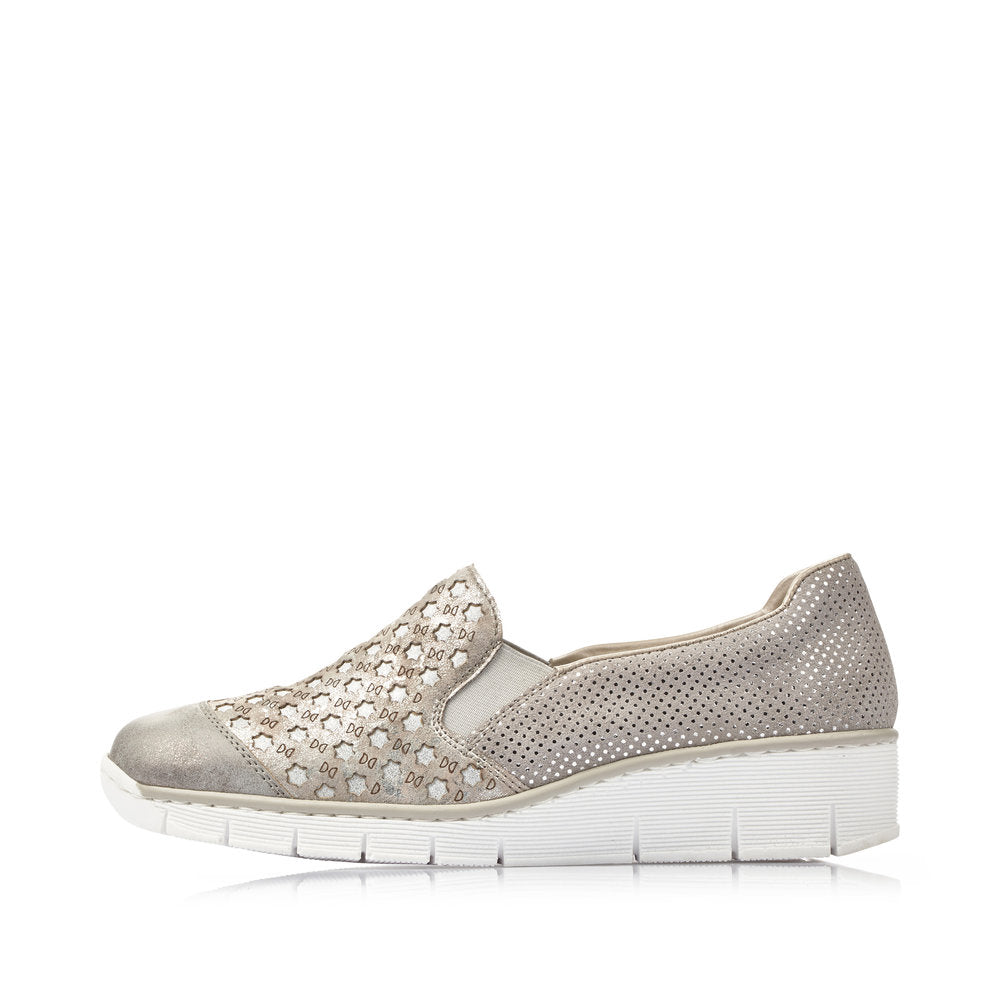 Rieker Women's 537W4-40 Grey Combination