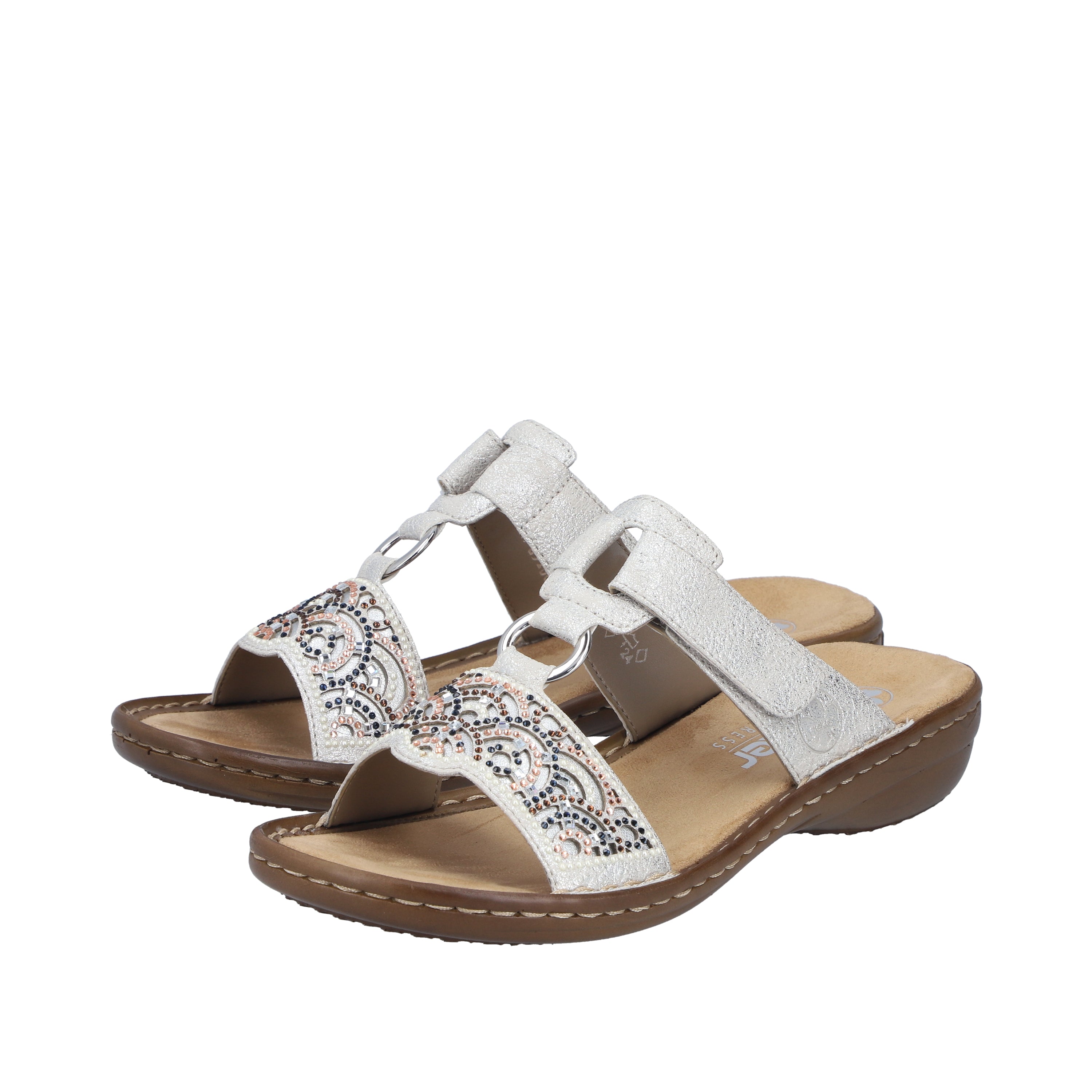 Rieker Women's 608k2-40 Sandals Grey