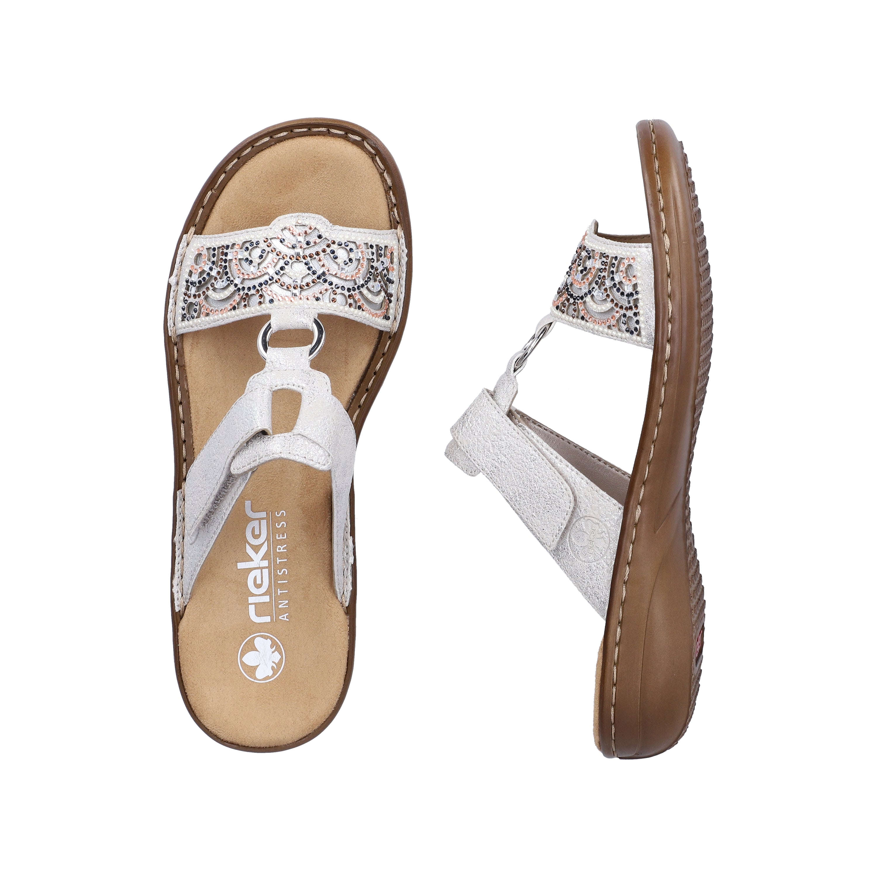 Rieker Women's 608k2-40 Sandals Grey