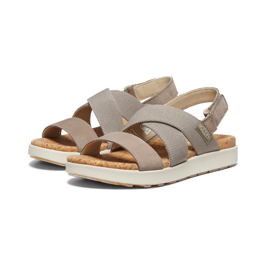 Keen Women's Elle Criss Cross Sandals Brindle/Birch