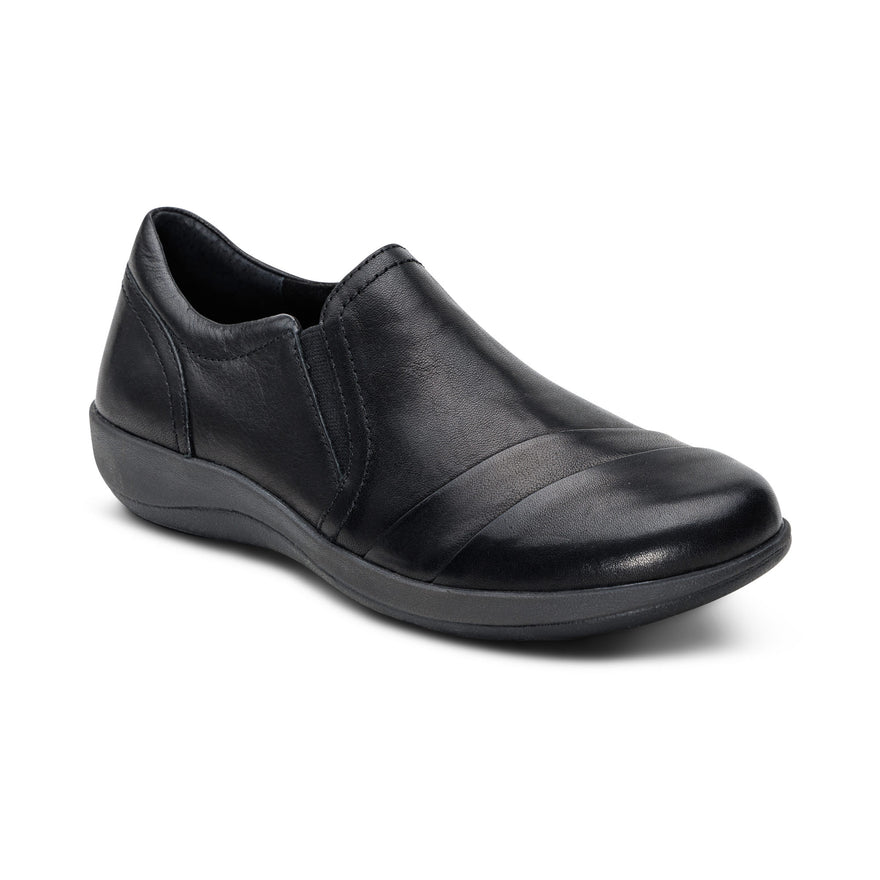 Aetrex Women's Helena Slip-On Shoe Black