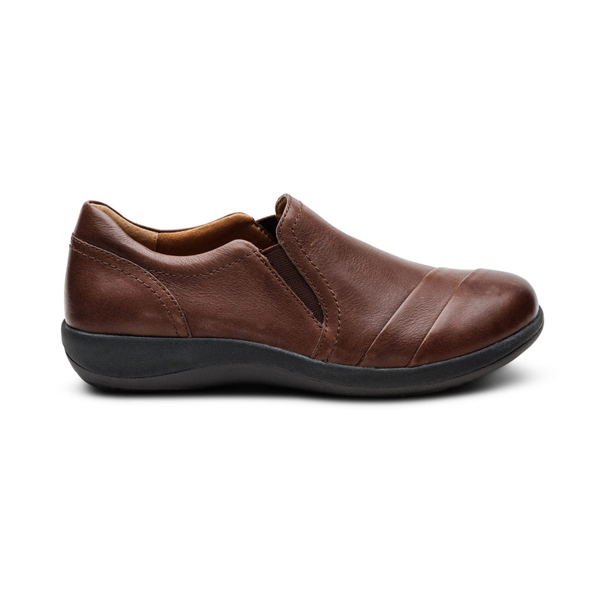 Aetrex Women's Helena Slip-On Shoes Brown