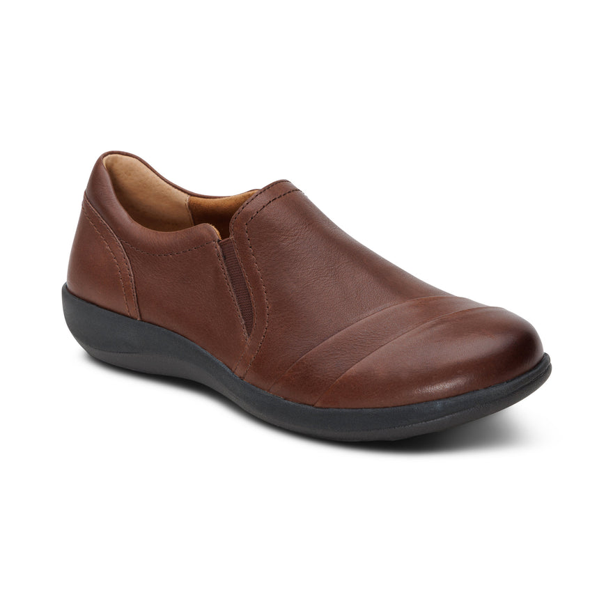 Aetrex Women's Helena Slip-On Shoes Brown