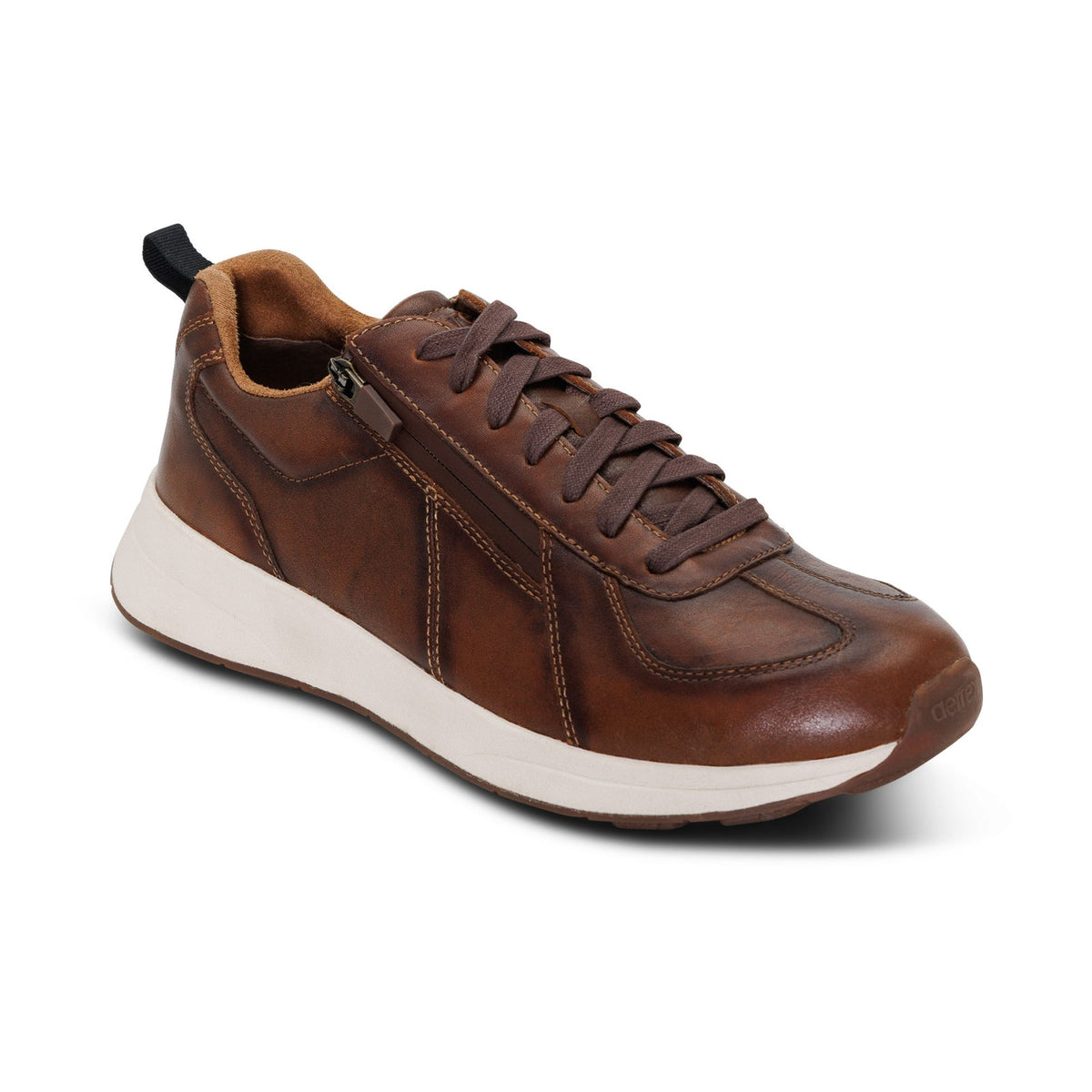 Aetrex Men's Arch Support Miles Sneakers Cognac