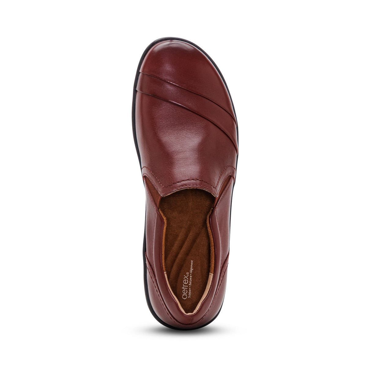 Aetrex Women's Helena Slip-On Shoes Burgundy