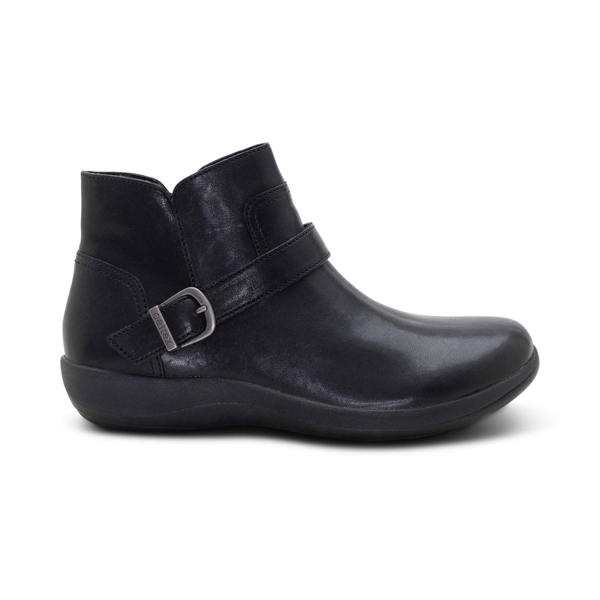Aetrex Women's Leah Buckle Boot Black