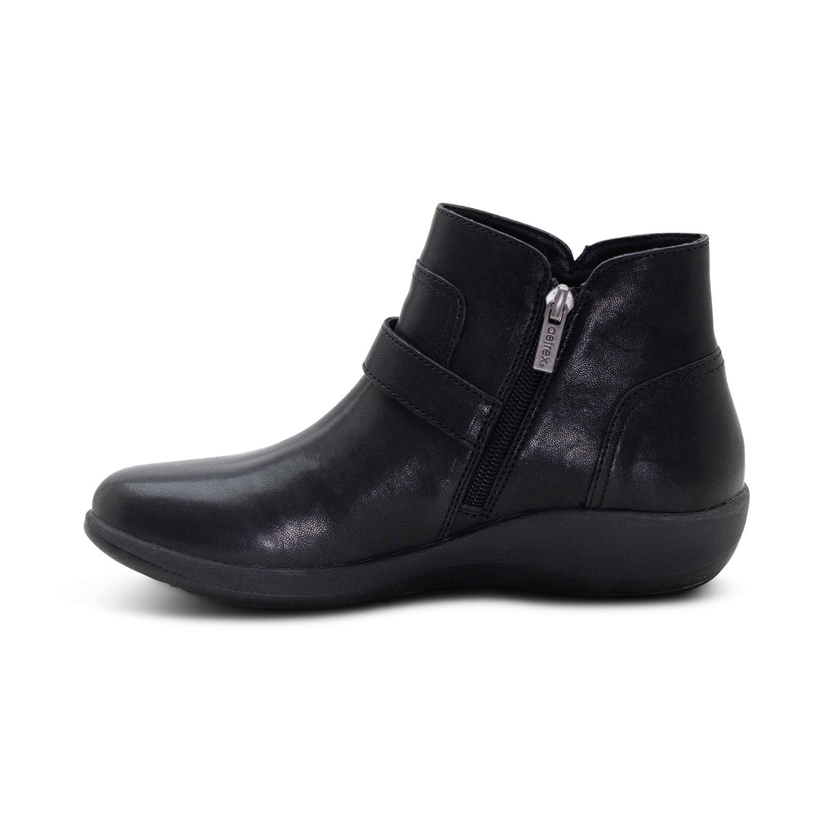 Aetrex Women's Leah Buckle Boot Black
