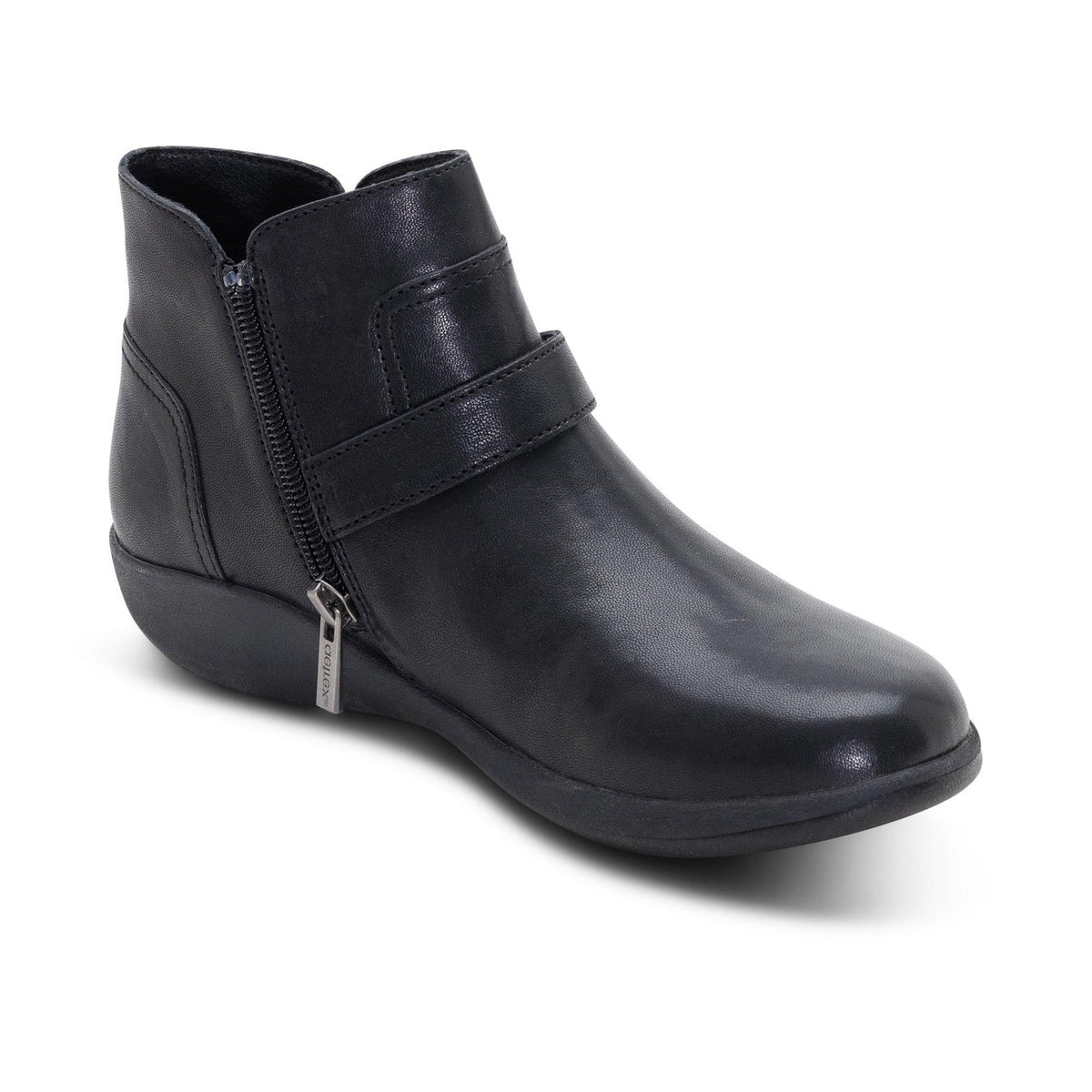 Aetrex Women's Leah Buckle Boot Black
