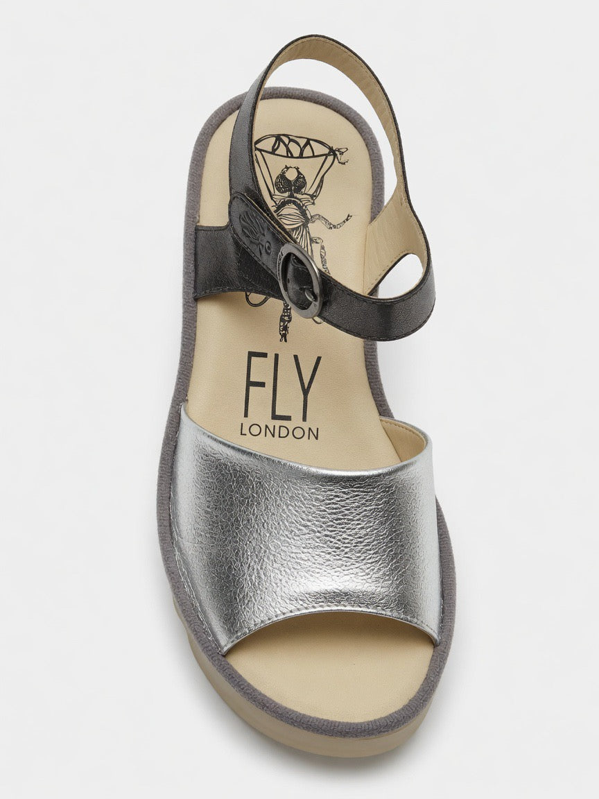 Fly London Women's Tull503 Sandals Silver