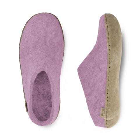 Glerups Slip-On Slippers Flower Leather