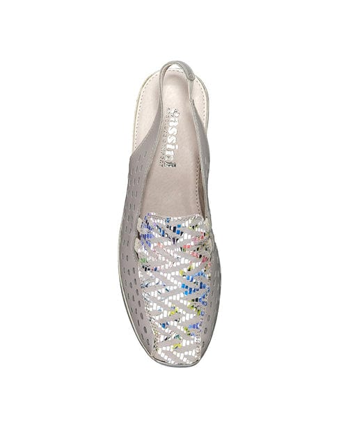 Casssini Women's Mot Slingback Shoes Cement Multi