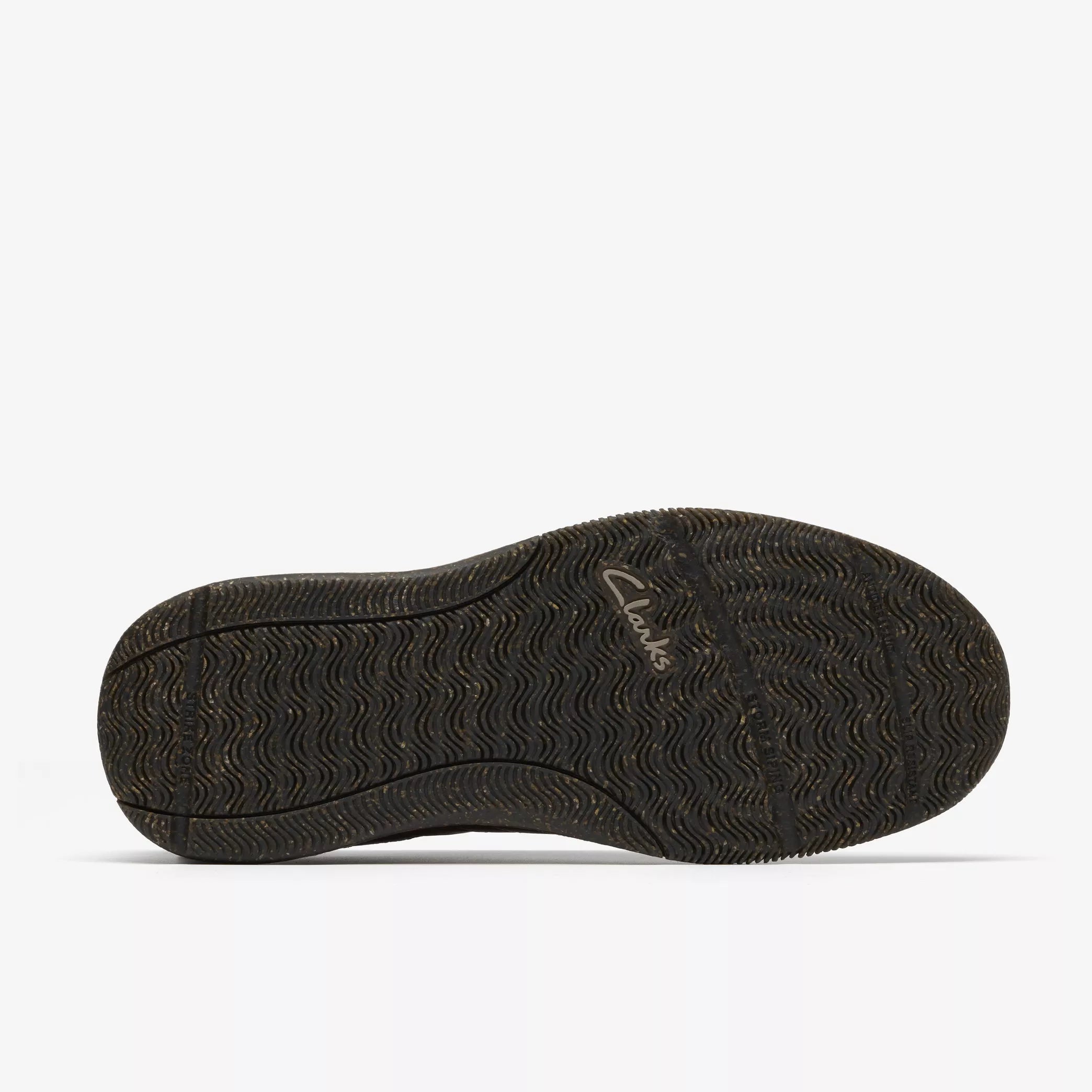 Clarks Men's Townview Casual Shoes Black Leather