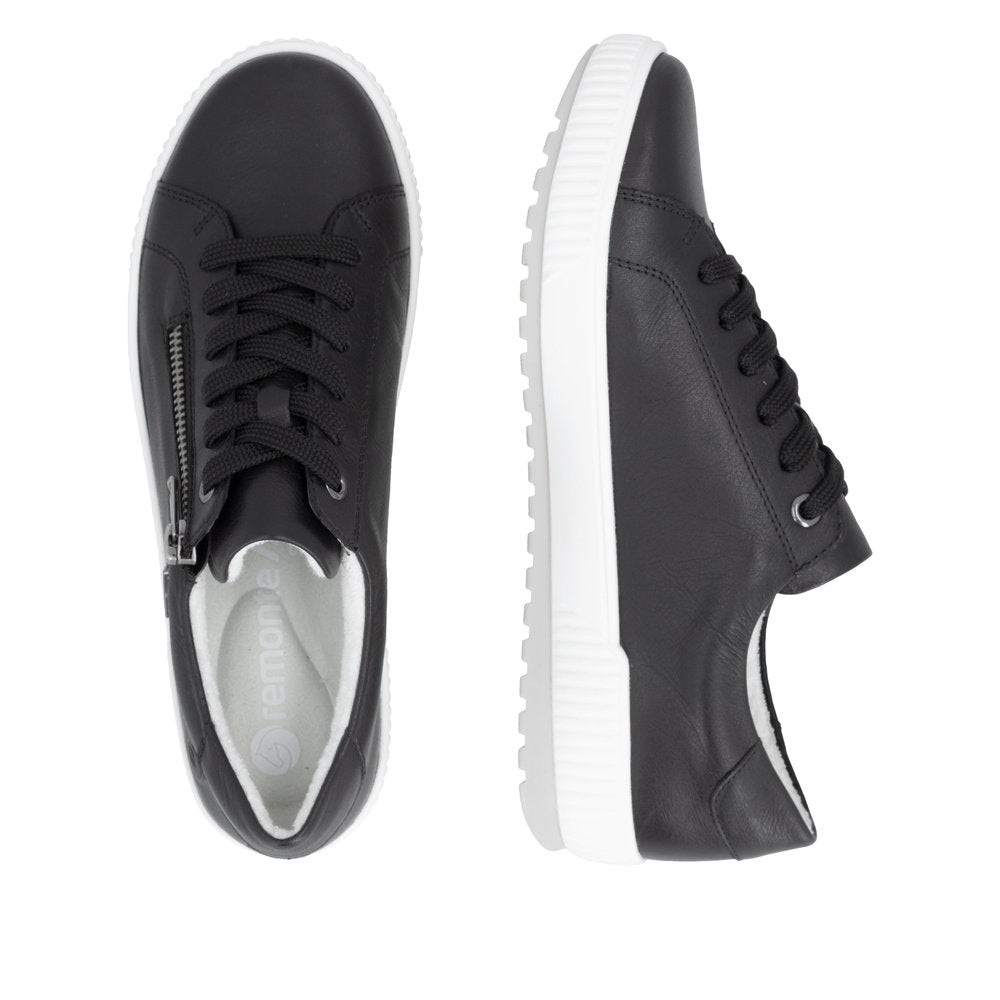 Remonte Women's D0700 Shoes Black Leather