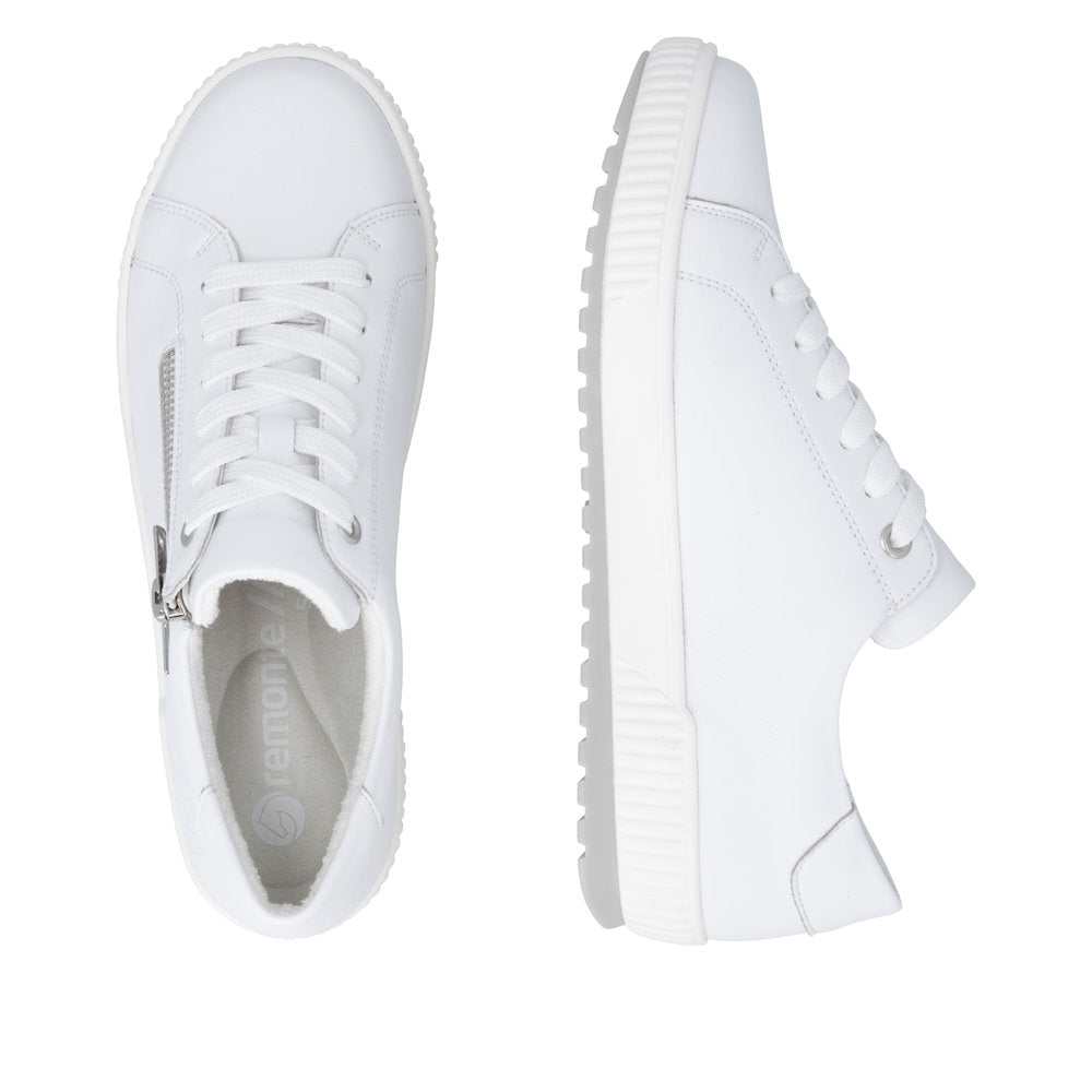 Remonte Women's D0700 Shoes White Leather