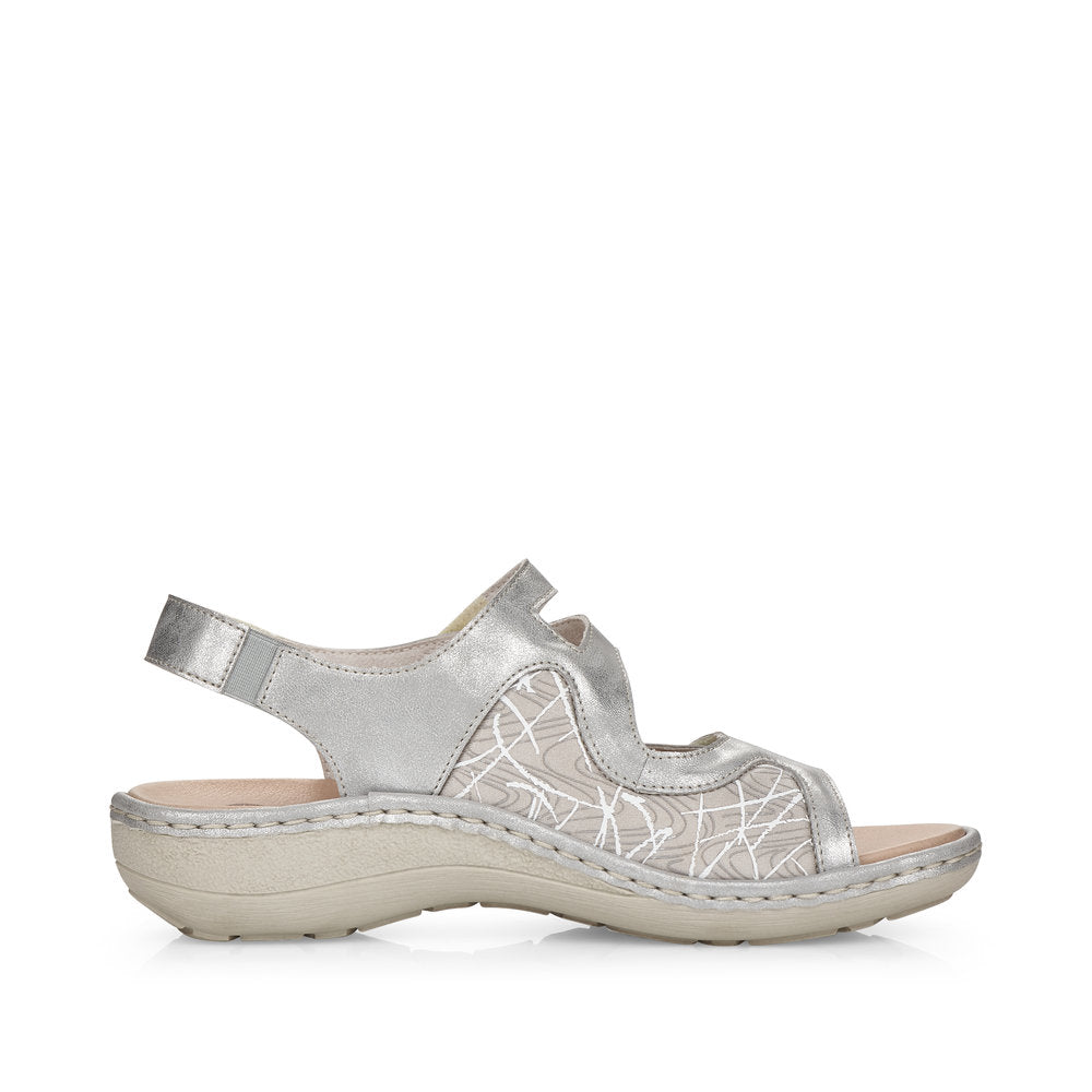 Remonte Women's D7647-40 Sandals Grey Combination