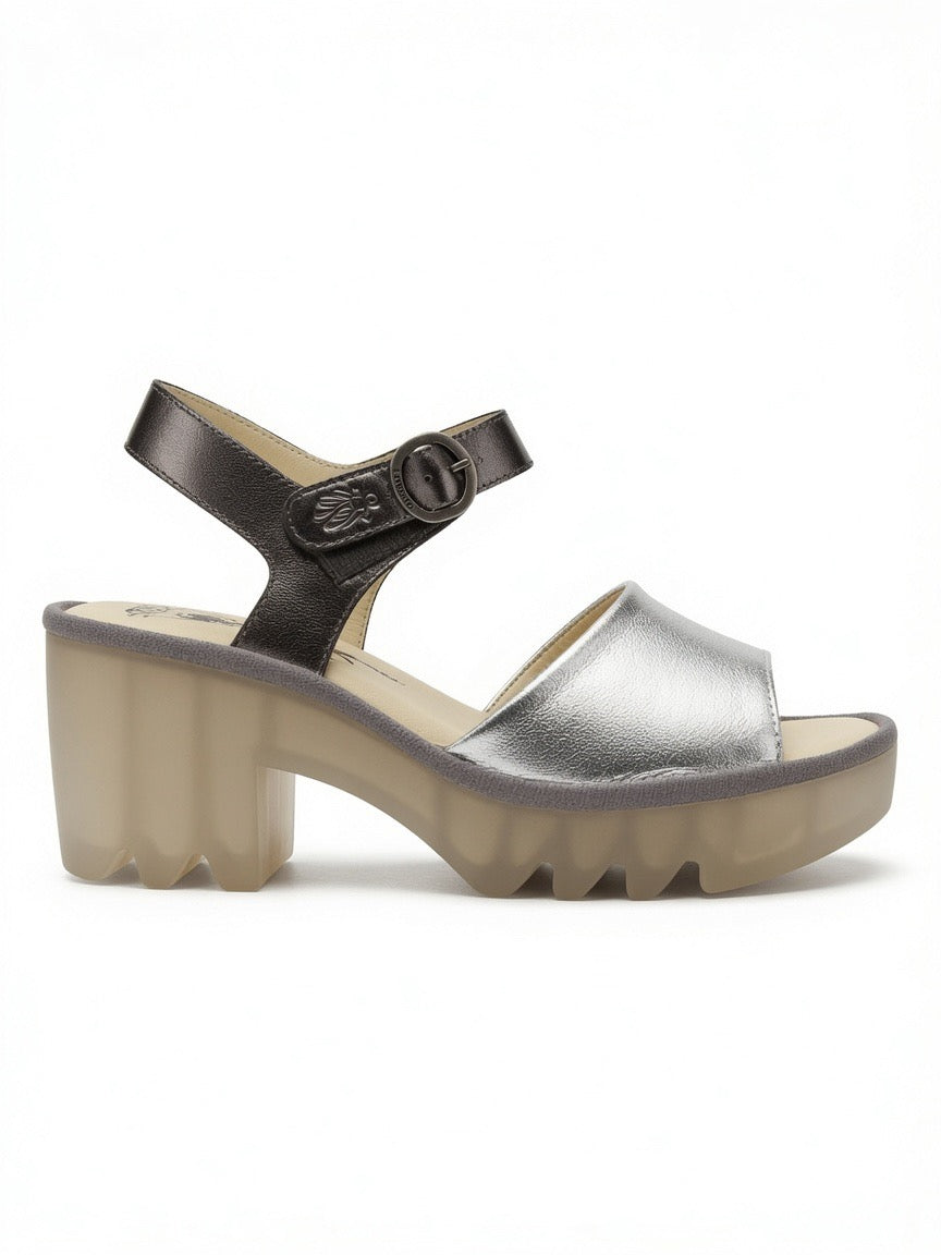 Fly London Women's Tull503 Sandals Silver